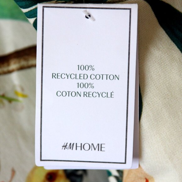 H&M Home PATTERNED‎ CUSHION Cover 20x20/50x50cm Zip Woven Floral - Picture 2 of 9